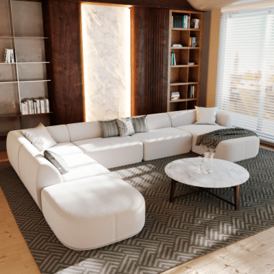 Corner Sofa w/ chaiselong Lux