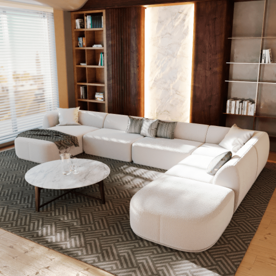 Corner Sofa w/ chaiselong Lux