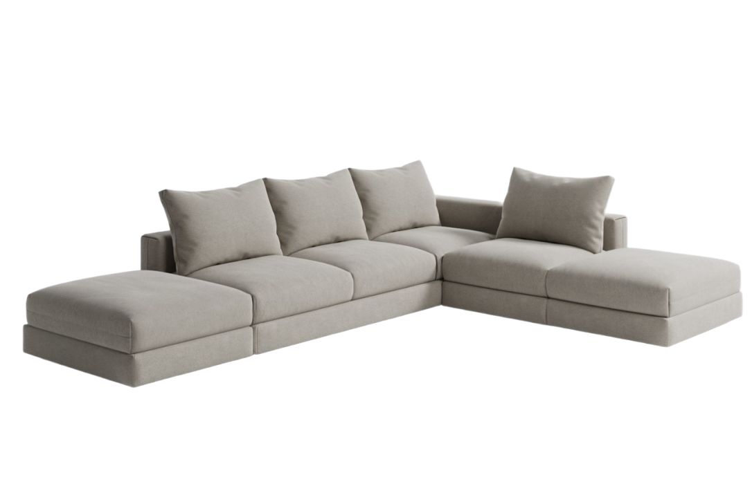 Sofá de canto c/chaiselongue Zen