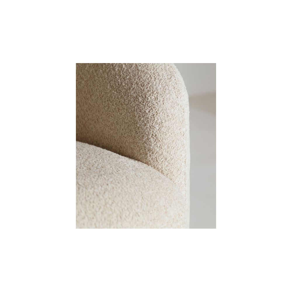 Bouclé private armchair