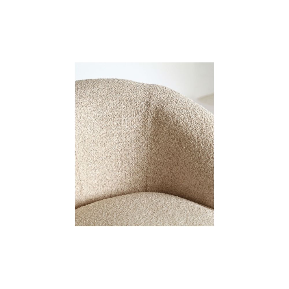 Bouclé private armchair