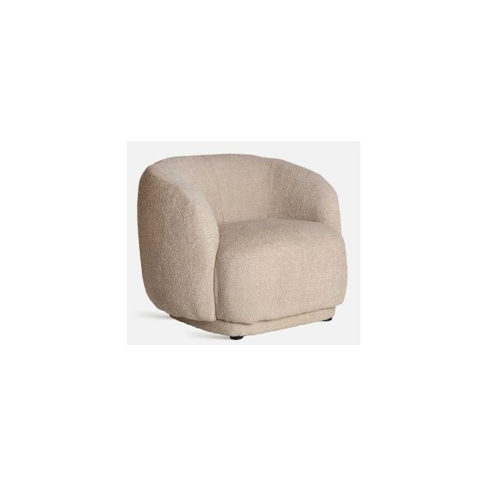 Bouclé private armchair