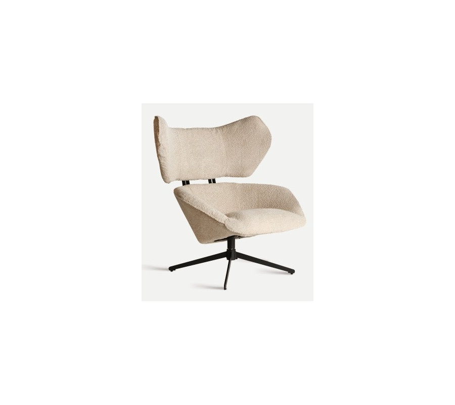 Bouclé Privas Rotative Armchair