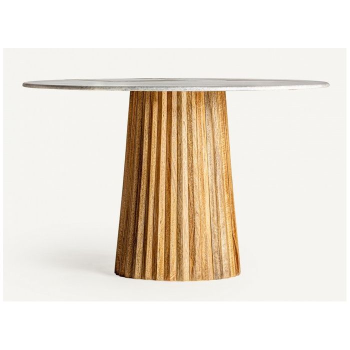 Mesa de Jantar Redonda Plissé