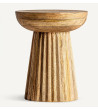 Round Side Table Plissé