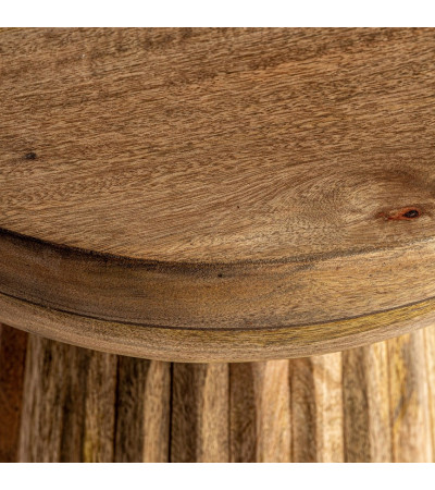 Round Side Table Plissé