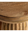 Round Side Table Plissé