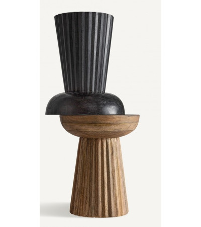 Round Side Table Plissé