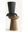 Round Side Table Plissé