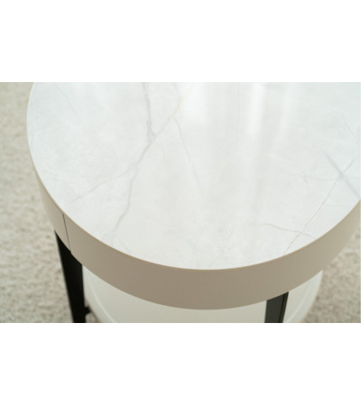 Round Bedside table BL
