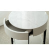 Round Bedside table BL