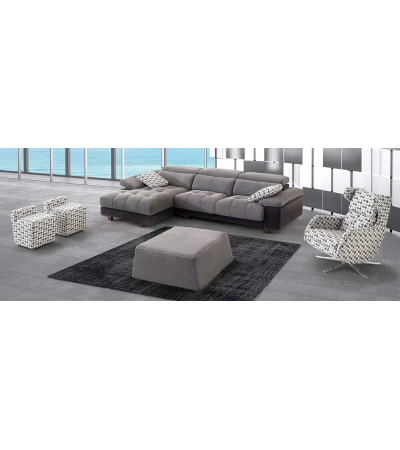 Sofa w/ Chaiselong Azibi