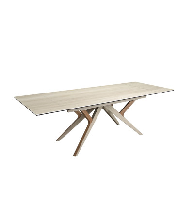 Mesa Jantar Retangular Extensível Areia