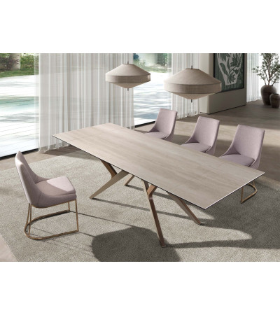 Mesa Jantar Retangular Extensível Areia