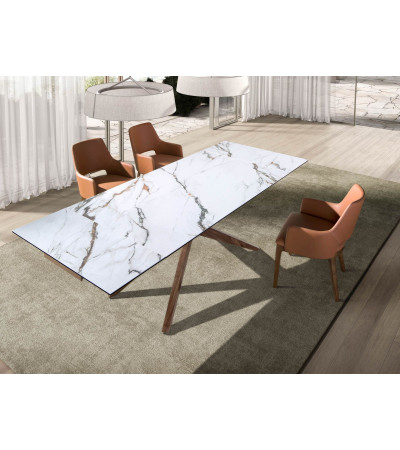 Dinning Table Rectangular Extensible Porce