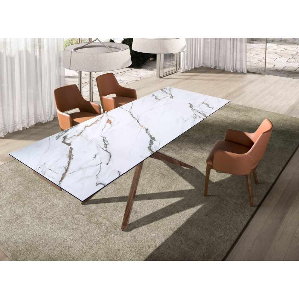 Dinning Table Rectangular Extensible Porce