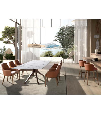 Dinning Table Rectangular Extensible Porce