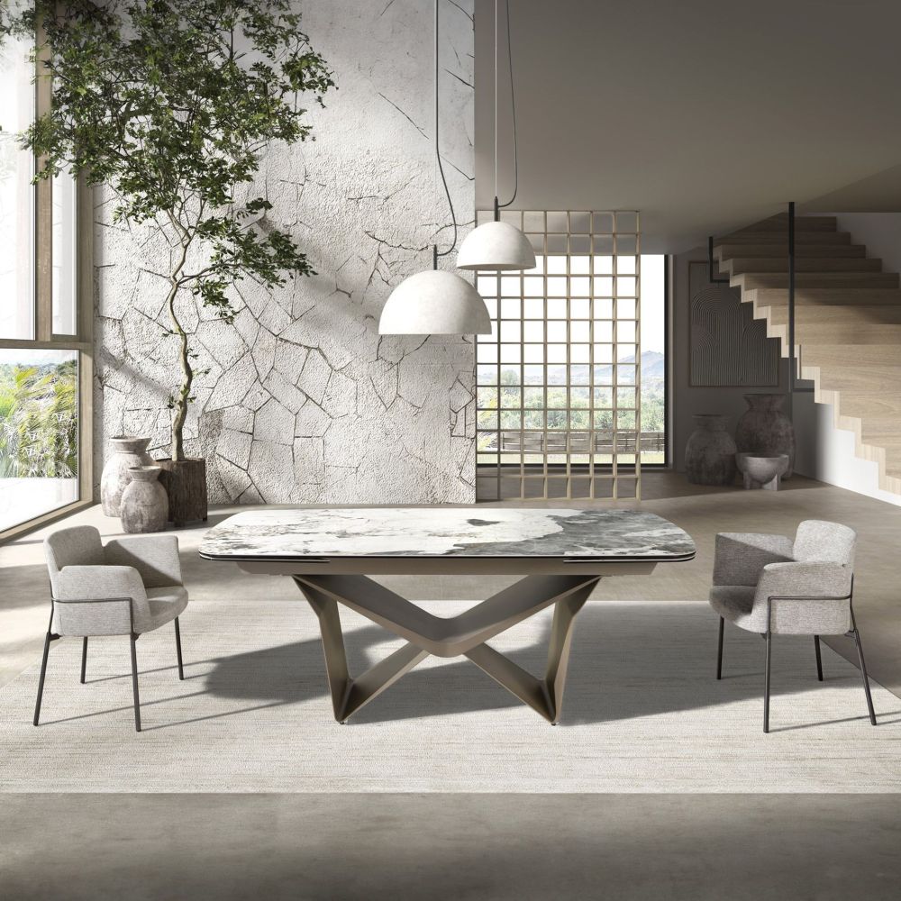 Dinning Table Rectangular Extensible Taup