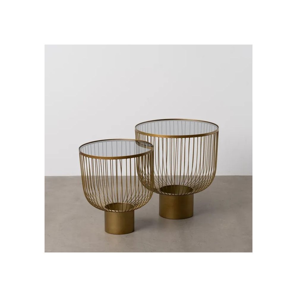 Conjunto Mesas de Apoio Oro