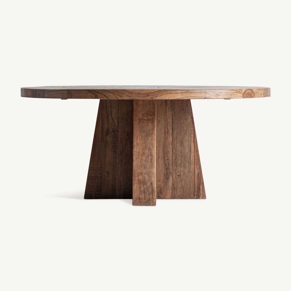 MESA DE JANTAR REDONDA BRUTALISTA