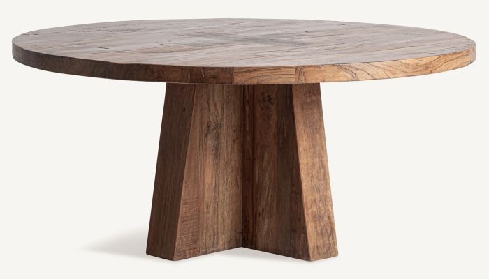 MESA DE JANTAR REDONDA BRUTALISTA
