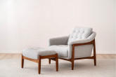 CILI ARMCHAIR AND FOOTREST SET