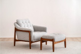 CILI ARMCHAIR AND FOOTREST SET