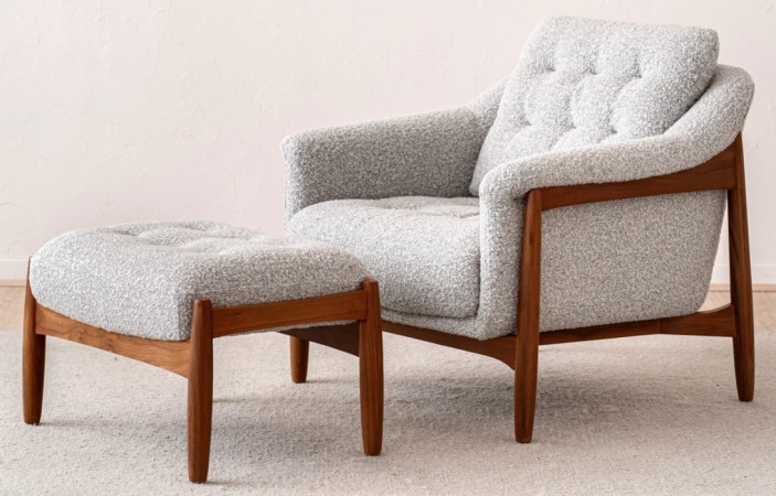 CILI ARMCHAIR AND FOOTREST SET