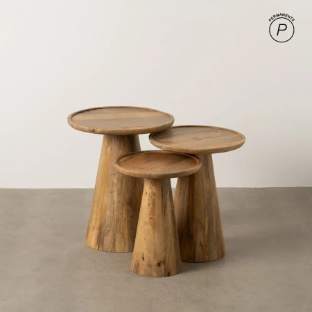 CONJUNTO DE 3 MESAS DE APOIO ITRI