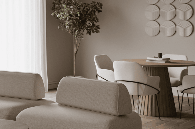 NAYLA ROUND DINING TABLE