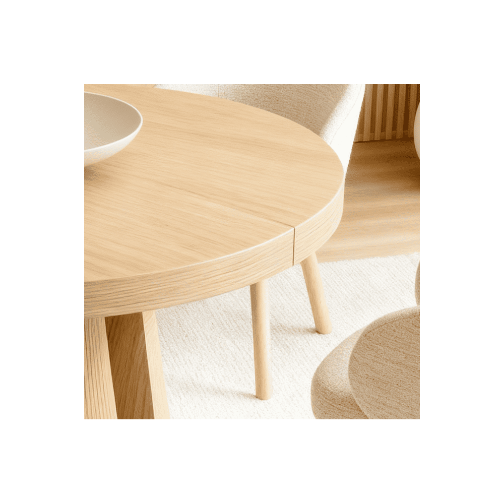 MARCELLA ROUND EXTENDABLE DINING TABLE