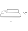 Corner sofa Minotauro